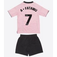 Camiseta Leicester City Issahaku Fatawu #7 Tercera Equipación Replica 2025-26 para niños mangas cortas (+ Pantalones cortos)